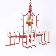 Pagoda Form Chinoiserie Chandelier