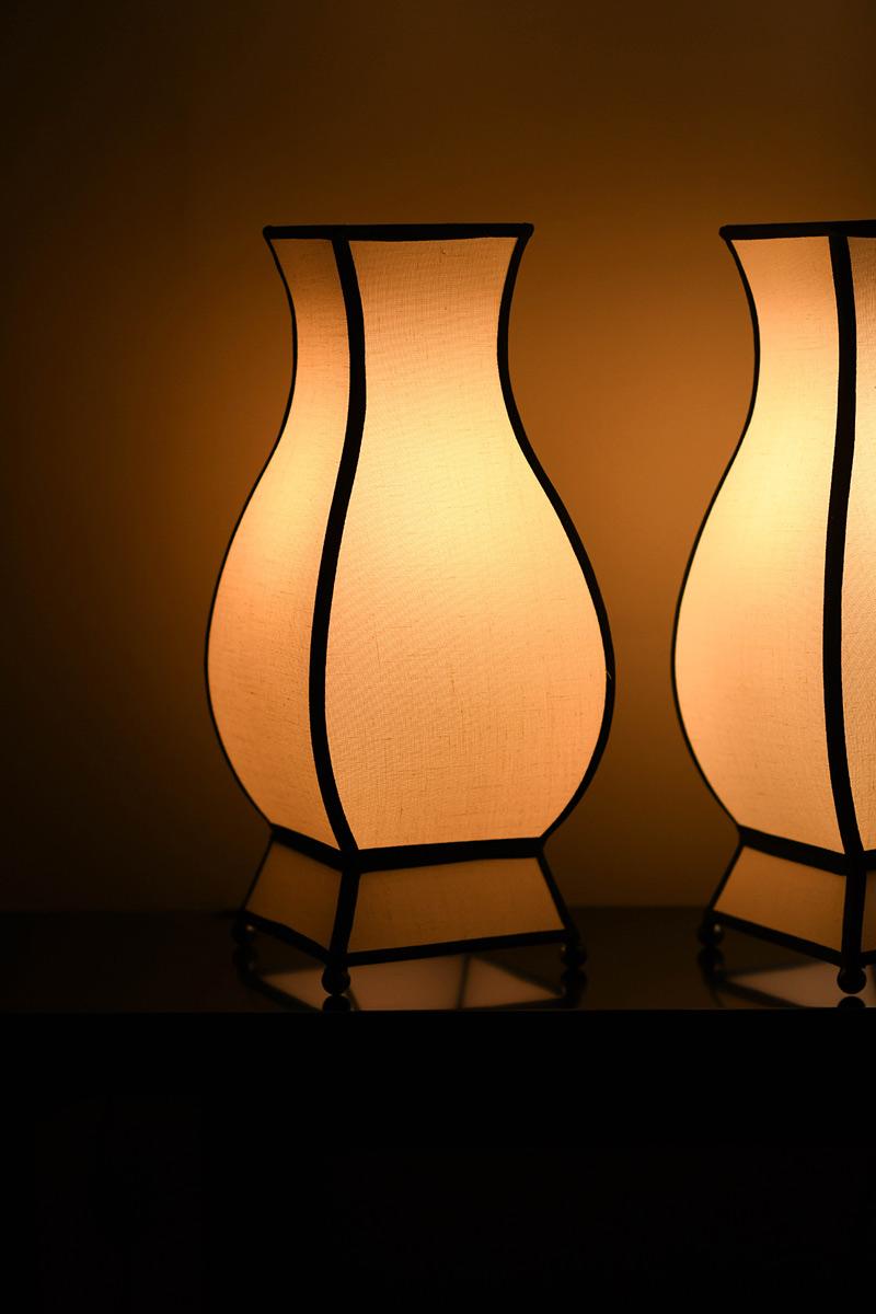 italien Lampe pagode en coton Molto Editions (petite taille) en vente