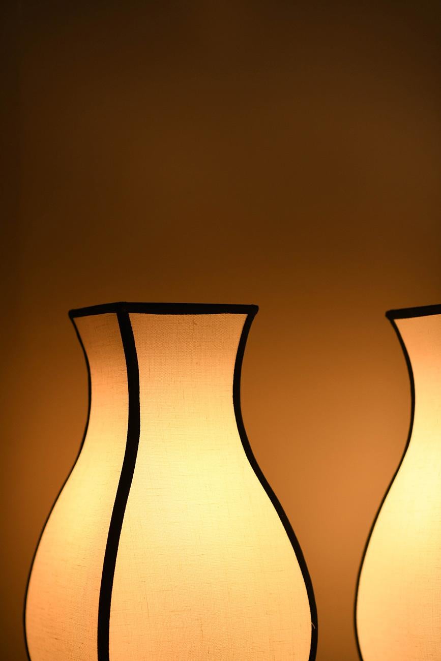 Lampe pagode en coton Molto Editions (petite taille) en vente 1