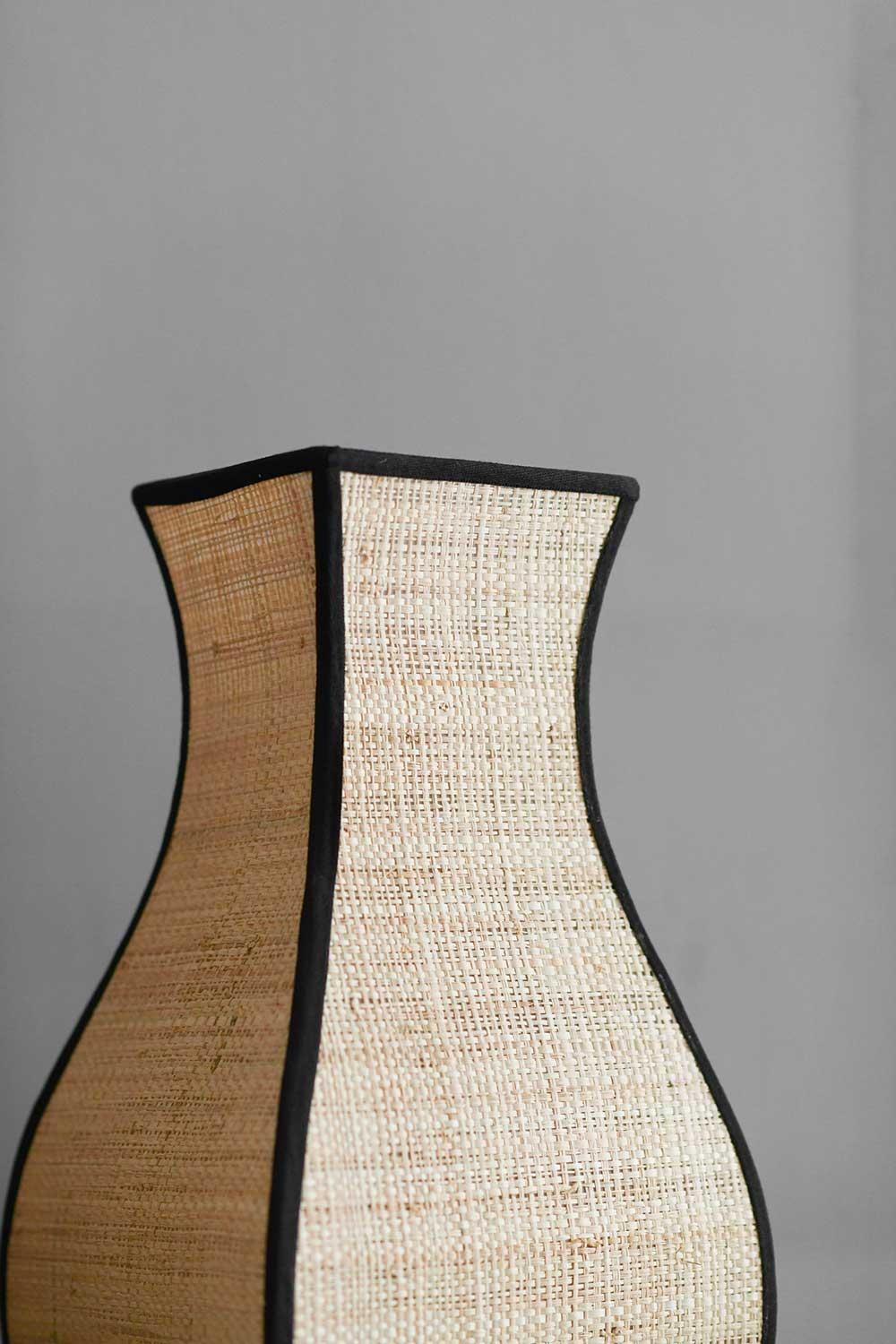 Metal Pagoda Lamp in straw - Molto Editions (small size) For Sale