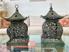 Pagoda Lanterns, a Pair