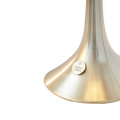 “Pagoda” Modern Contemporary Table Lamp, green lampshade, Silvered Crystal