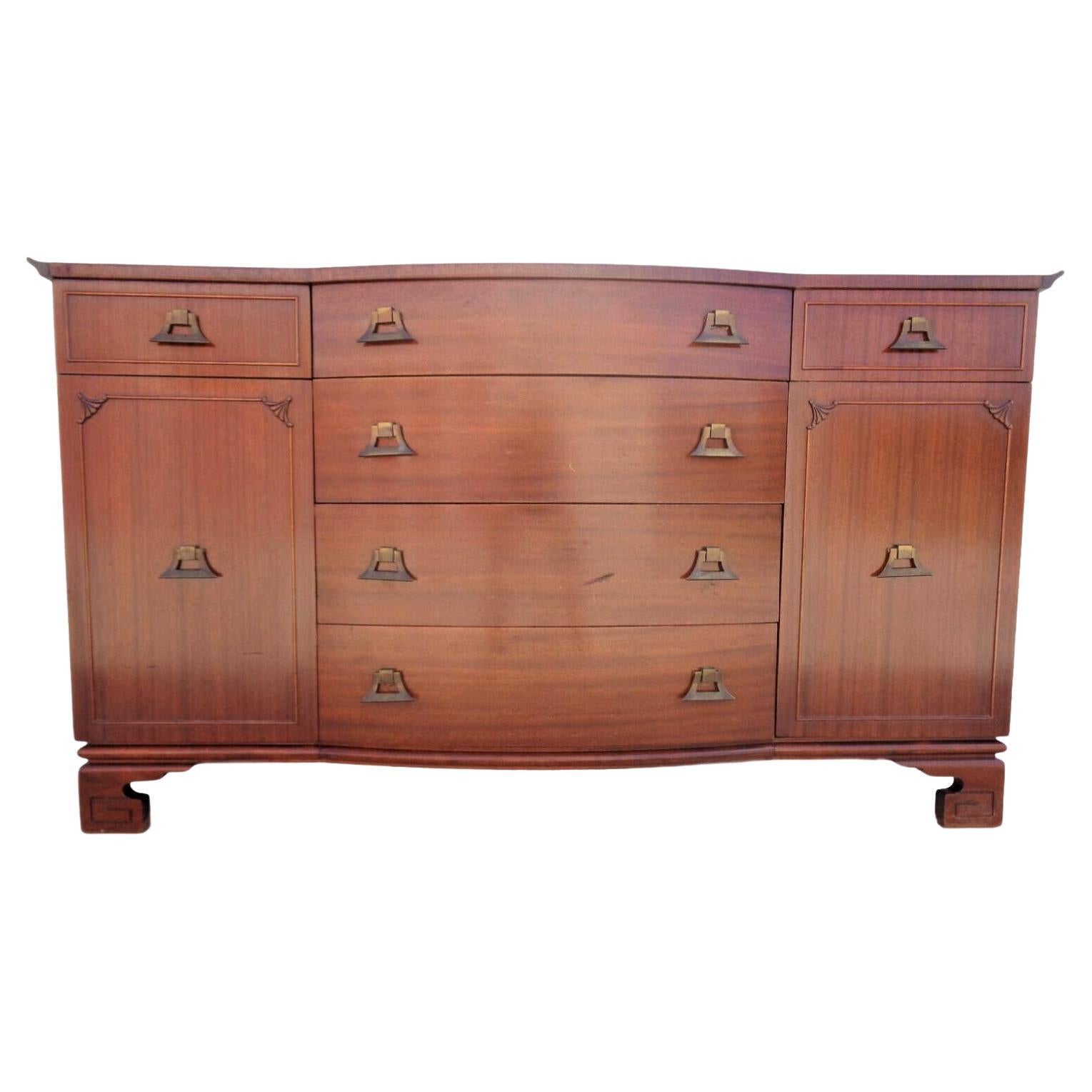 Pagoda Sideboard in the Style of James Mont For Sale