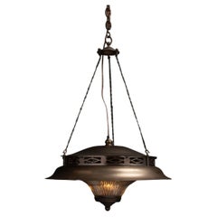 Pagoda Suspension Lamp, France circa 1930