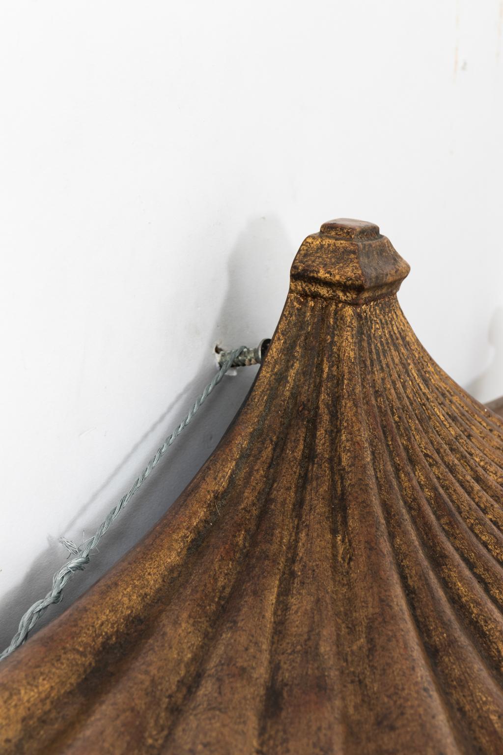 Pagoda Wall Shelf, circa 1980s 1