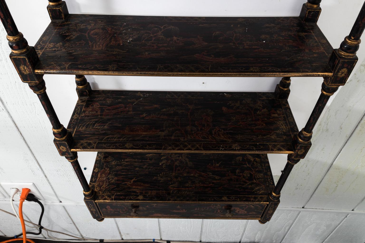 chinoiserie wall shelf