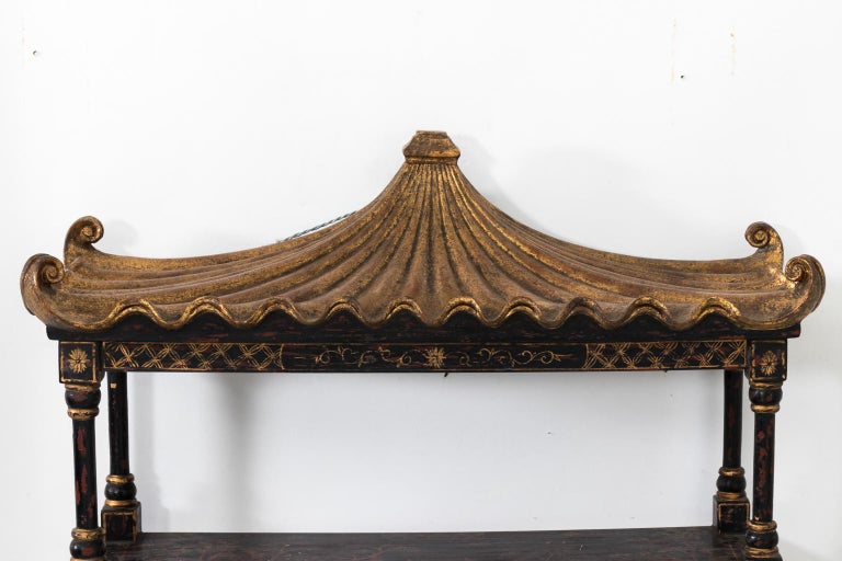 Pagoda Wall Shelf, circa 1980s at 1stDibs | pagoda shelf