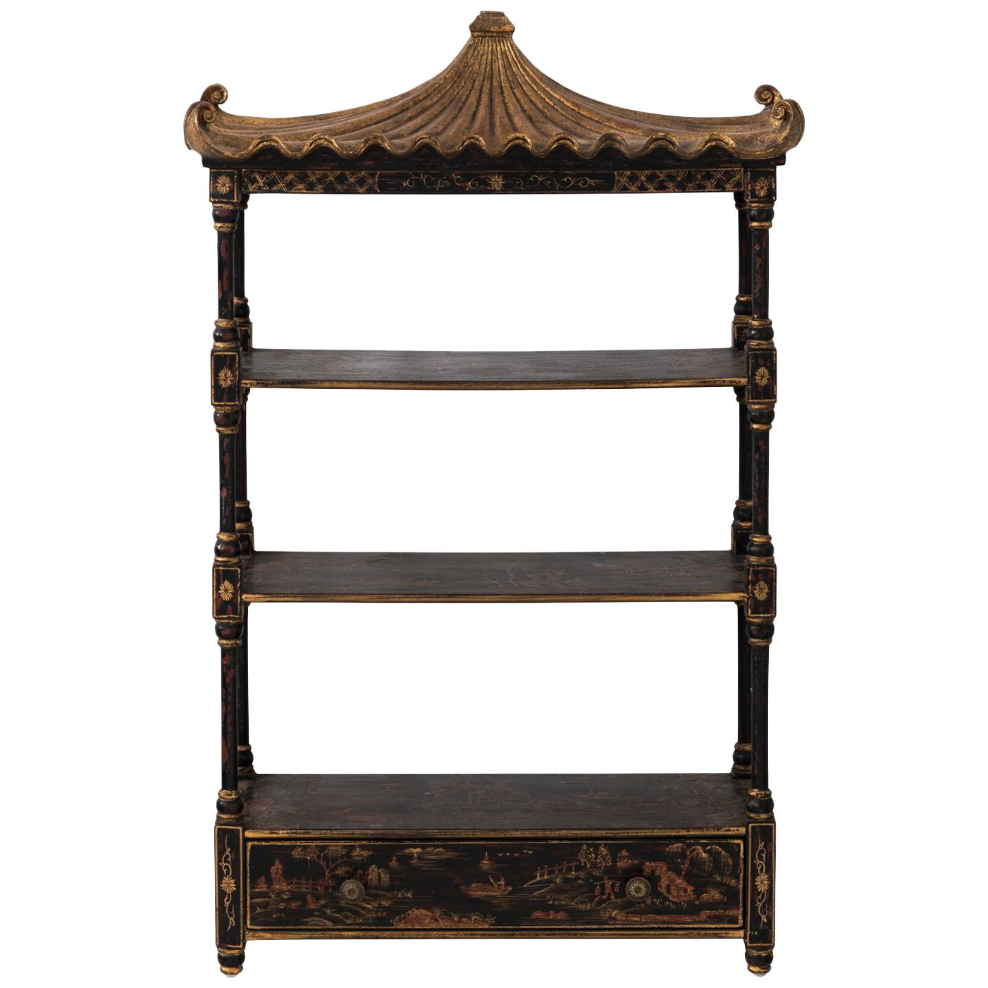 Pagoda Wall Shelf, circa 1980s