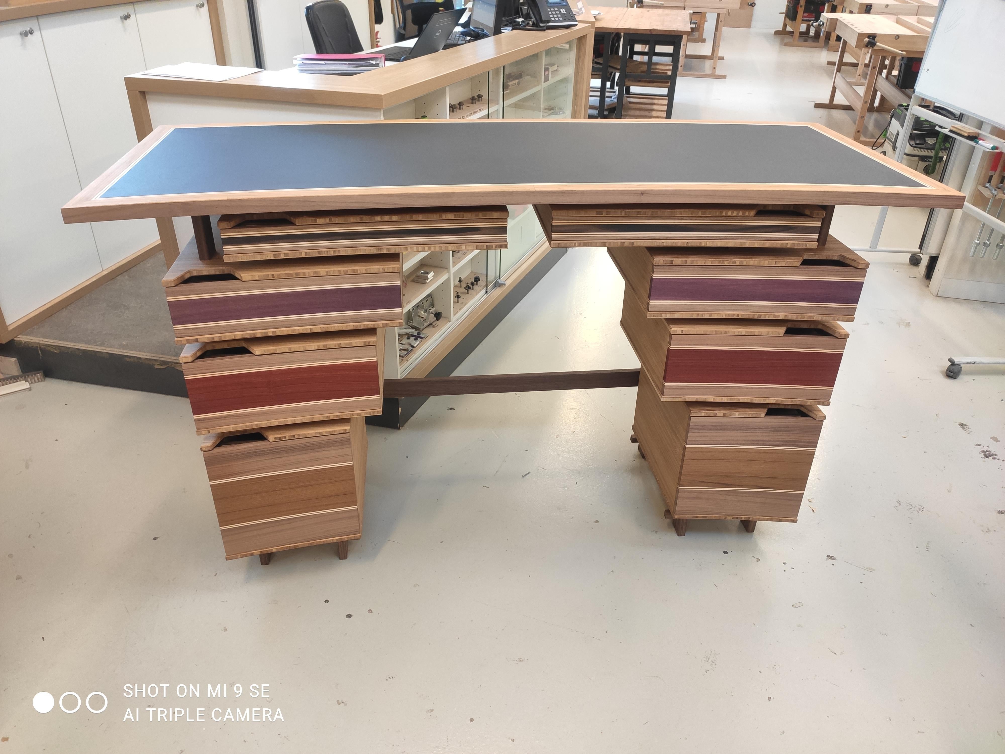 Contemporary Pagodic Desk For Sale