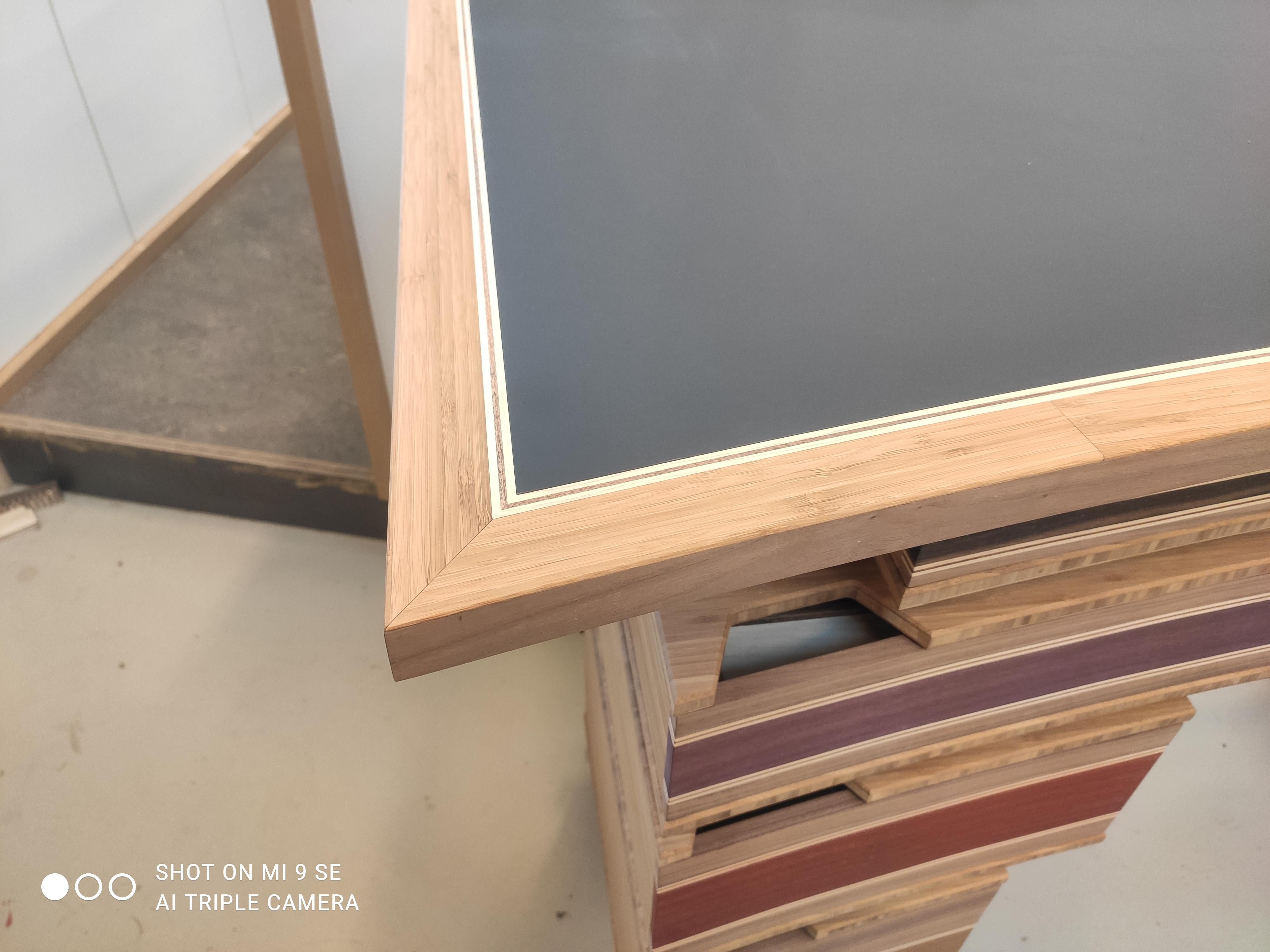 Walnut Pagodic Desk For Sale