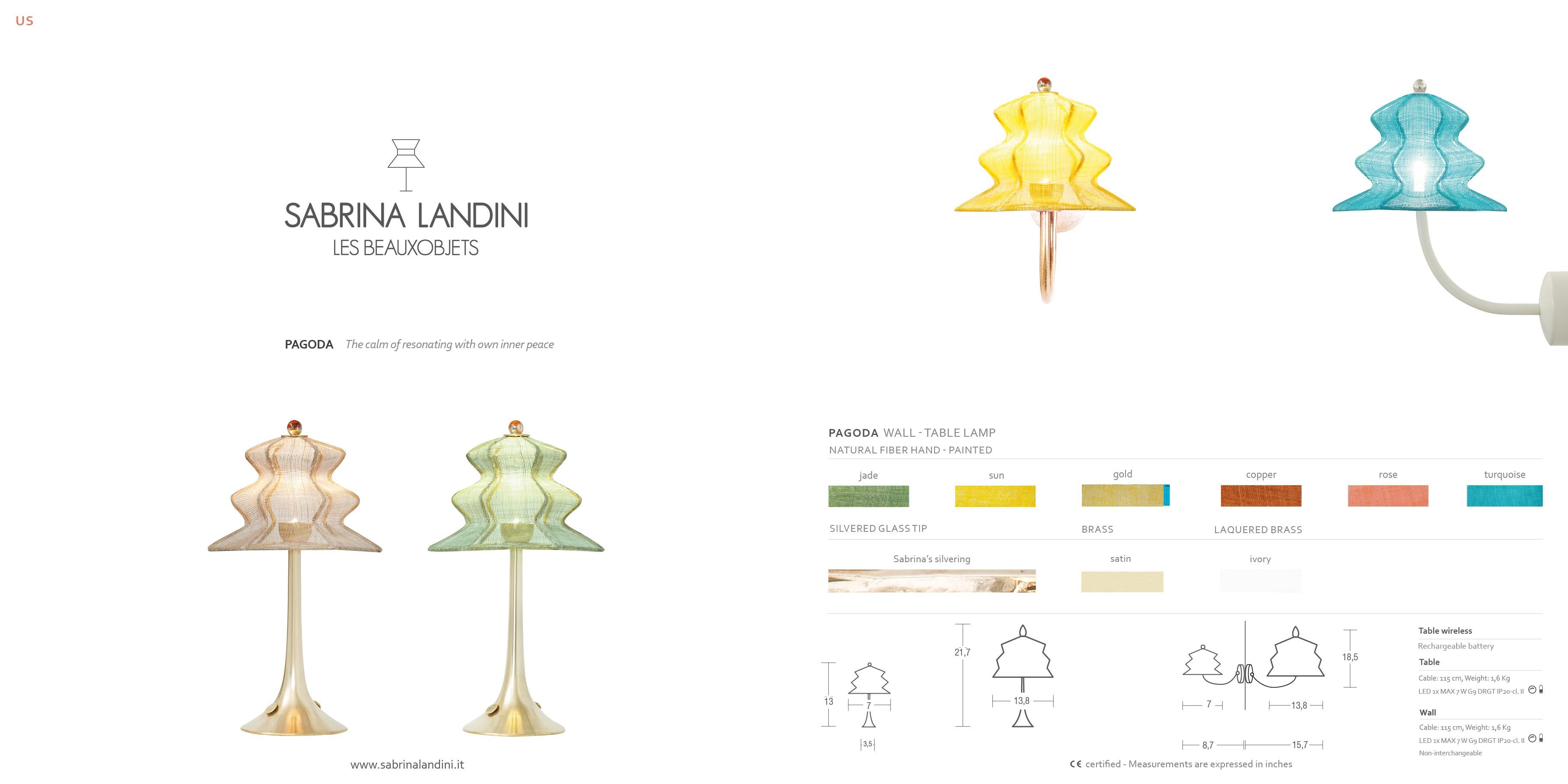 “Pagodina” Wireless Contemporary Table Lamp, jade color, Silvered Crystal For Sale 4