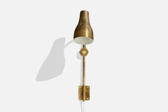 Pagos, Wall Light, Brass, Sweden, 1950s