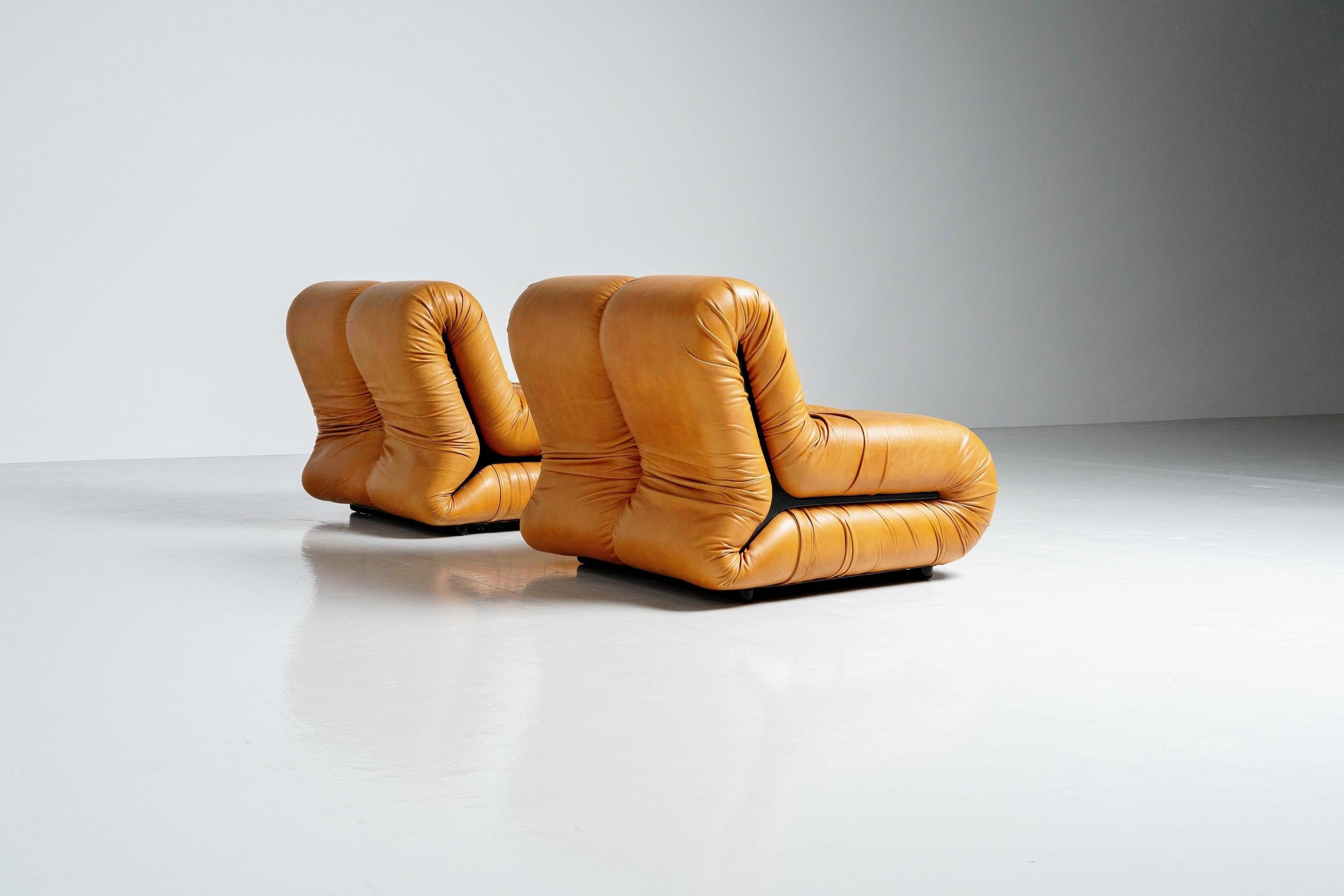 Pagru Lounge Chairs Claudio Vagnoni 1P Italy 1971 1