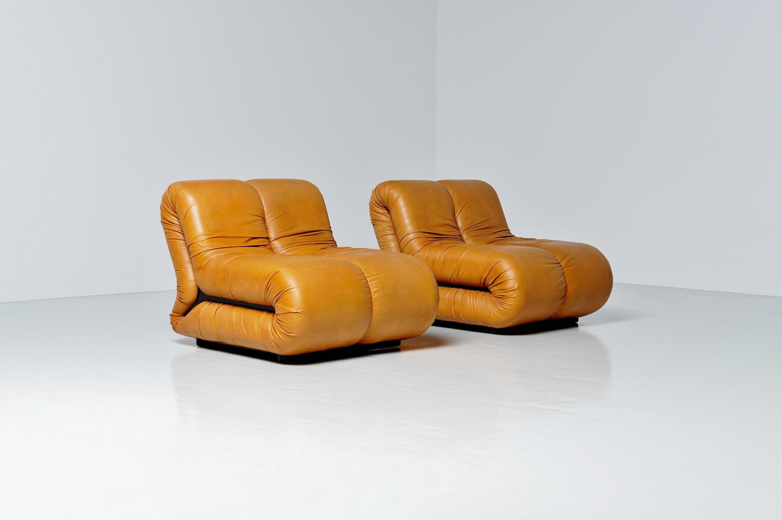 Pagru Lounge Chairs Claudio Vagnoni 1P Italy 1971 2