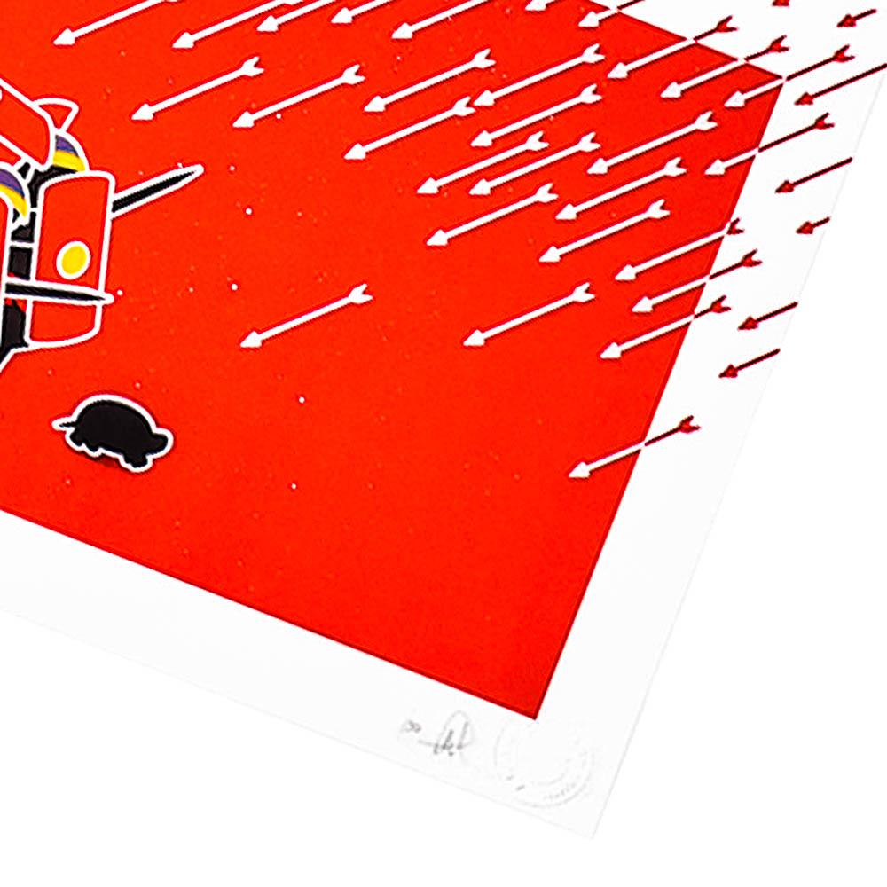 Under Fire (Hand Embellished) - Contemporary Print by PAHNL