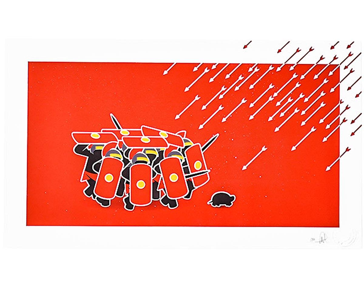 Under Fire (Hand Embellished) - Print by PAHNL