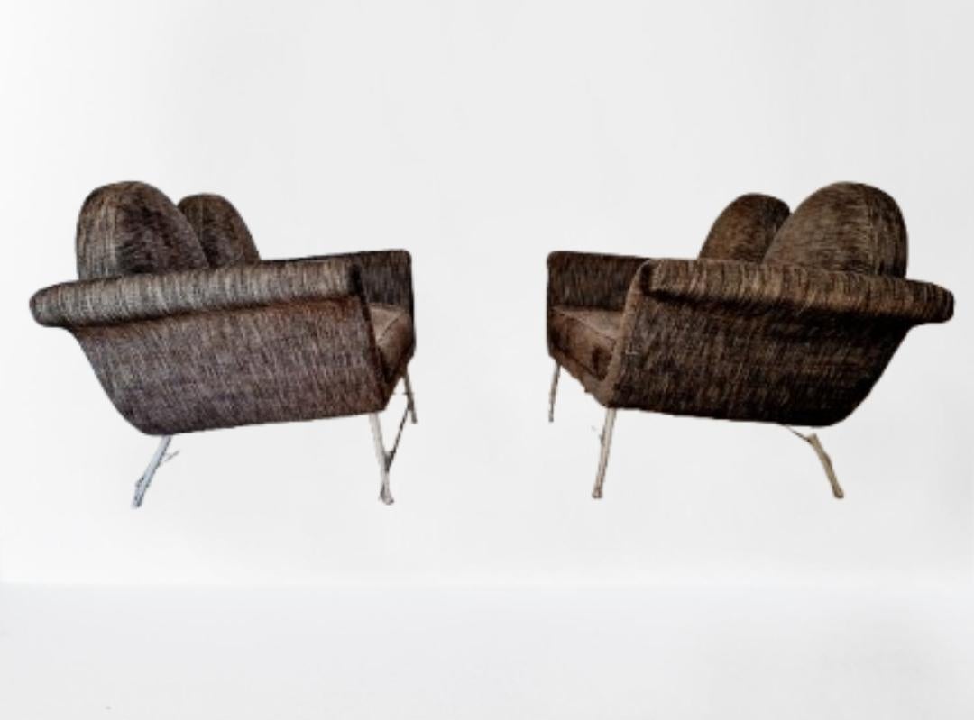 italien Paid of Italian Gondola Sofas in the Manner of Salotti Ambrogi en vente