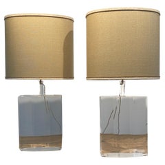 Paid of Used Plexi table Lamps