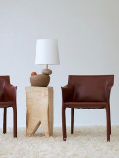 Lampada Paidge - Ceramica contemporanea fatta a mano, neutra, marrone, rossa, marrone scuro, testurizzata