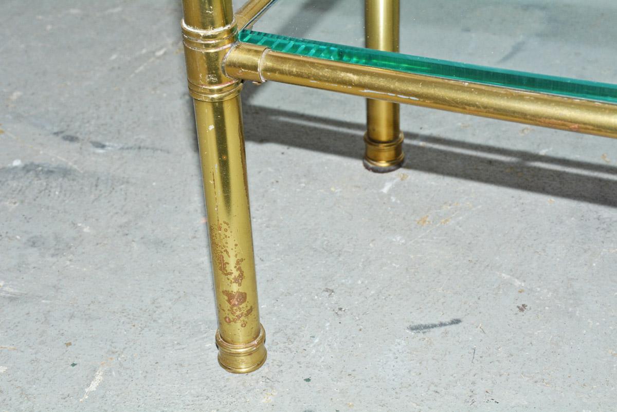 Brass Hollywood Regency Étagère, One Available  For Sale