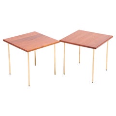 Pair of Side Tables in Solid Teak by Hvidt & Mølgaard, Made in Denmark