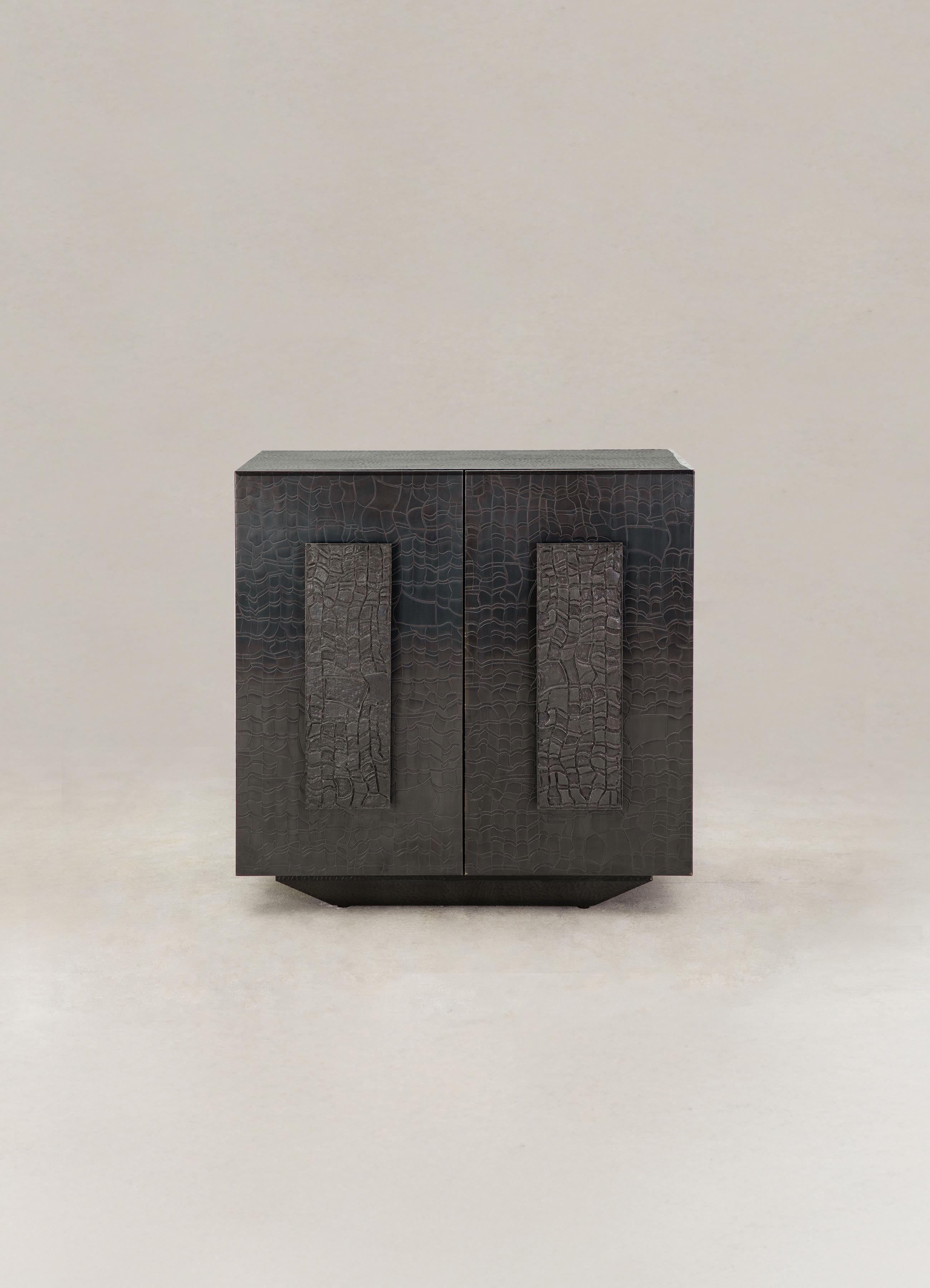 Paigah Cabinet in Brass, Viya by Vikram Goyal

Celebrated iconoclasts of art and design, the Paigahs of Hyderabad enthralled with their contributions to Indo-Islamic architecture. This collection is a homage to the intricate latticework and