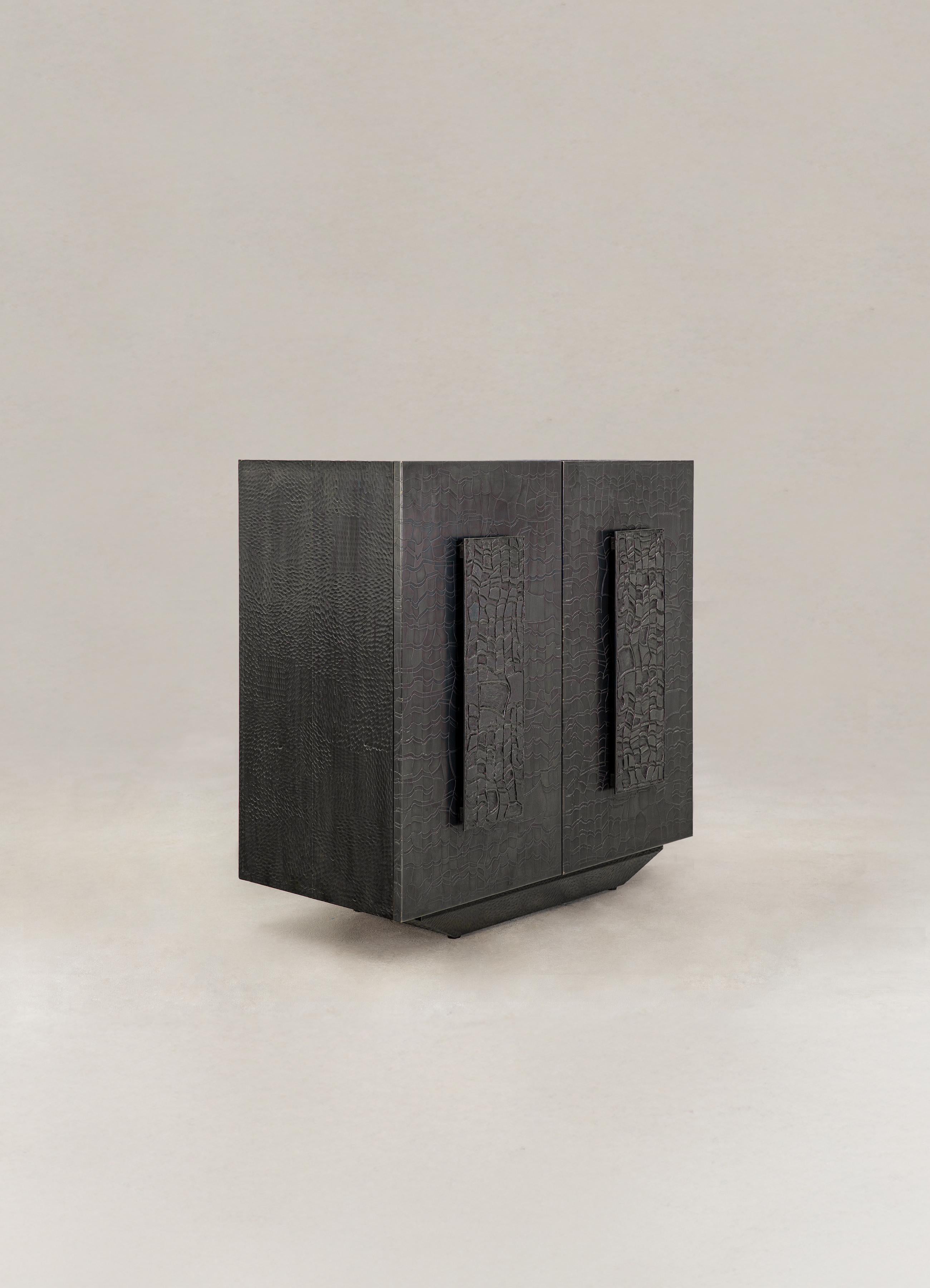 Cast Paigah Cabinet in Brass, Viya by Vikram Goyal For Sale