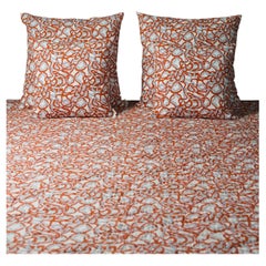 Paigah Orange & Blue King Size Quilt, Viya By Vikram Goyal