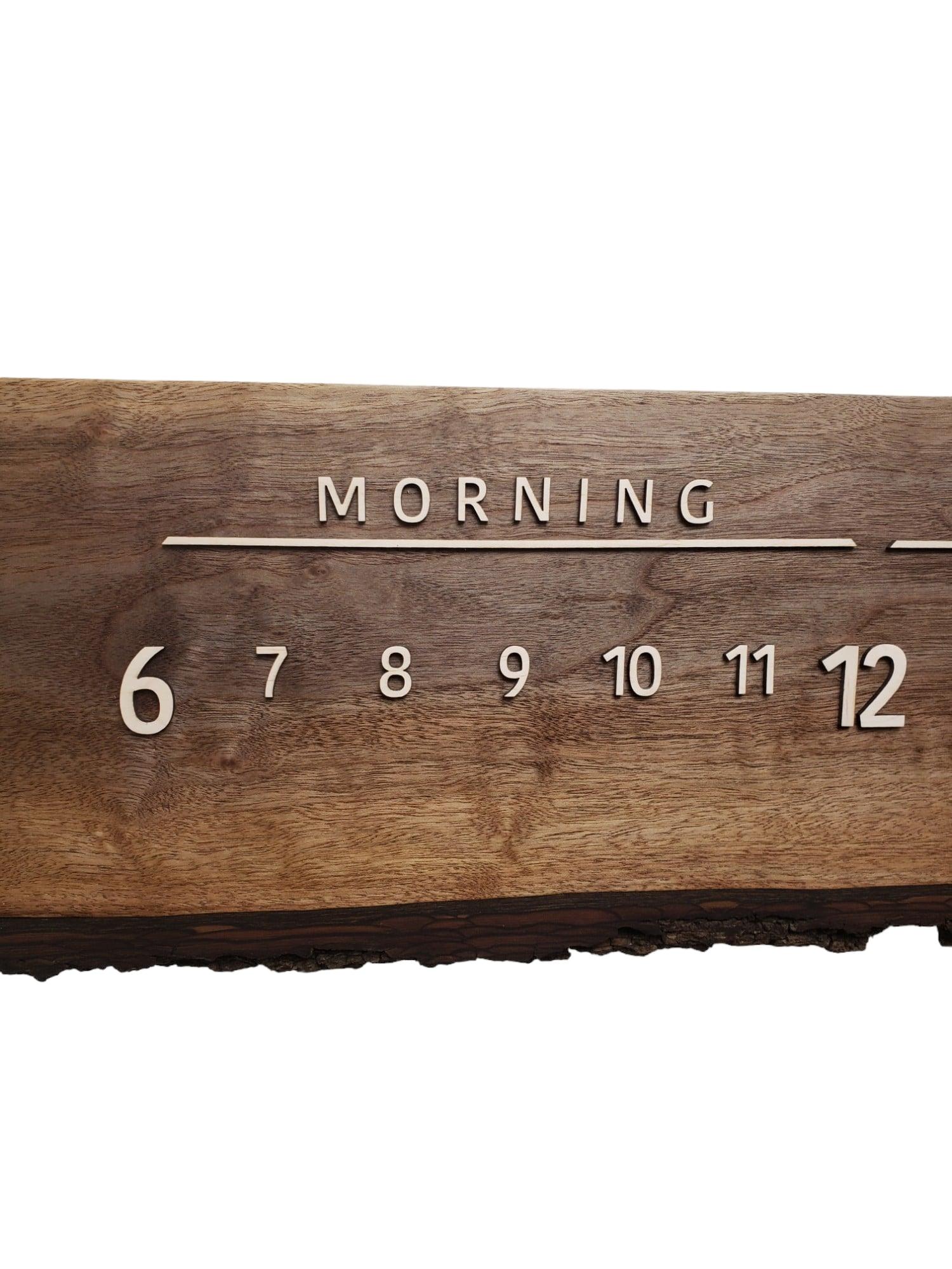 Hand-Crafted Paige: 3-Foot Walnut and Maple Linear Clock 