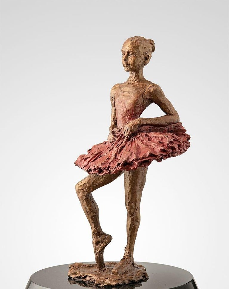 Paige Bradley Figurative Sculpture - "Madelyn in Red"