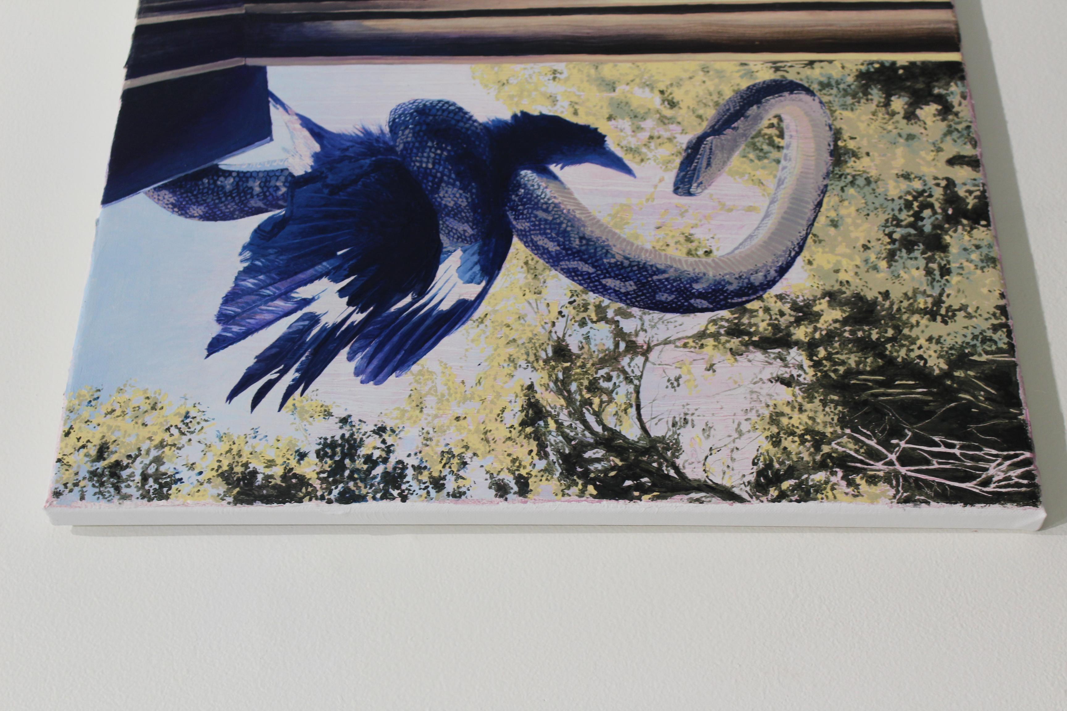 Snake vs. Oiseau - Painting de Paige DeVries