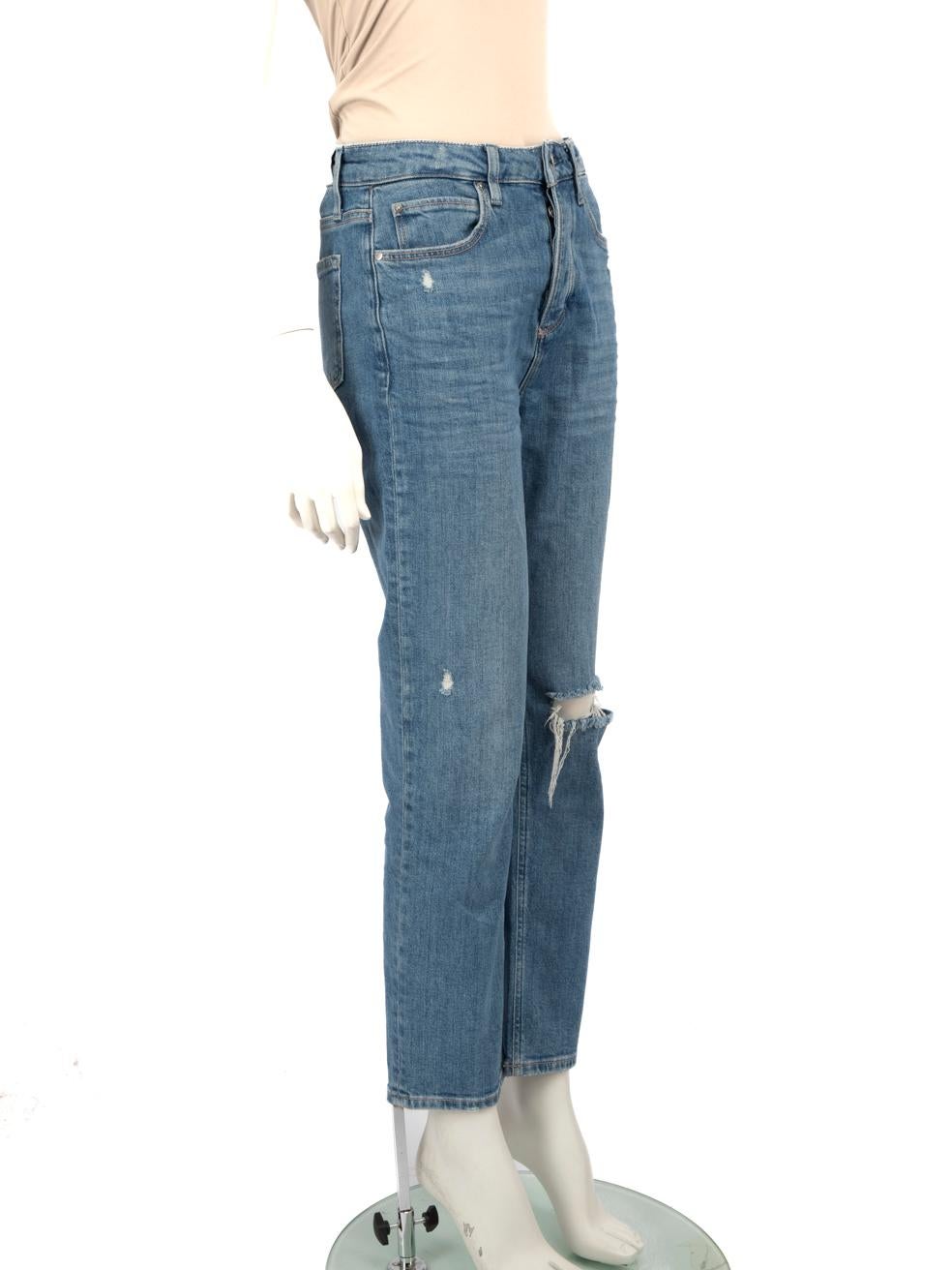 CONDITION ist sehr gut. Kaum sichtbare Abnutzungserscheinungen an der Jeans sind bei diesem Paige Jeans Designer-Wiederverkaufsartikel zu erkennen.
  
  Einzelheiten
  
  
  Blau 
  
  Denim 
  
  Gerades Bein 
  
  Hochhaus
  
  Rippendetail am