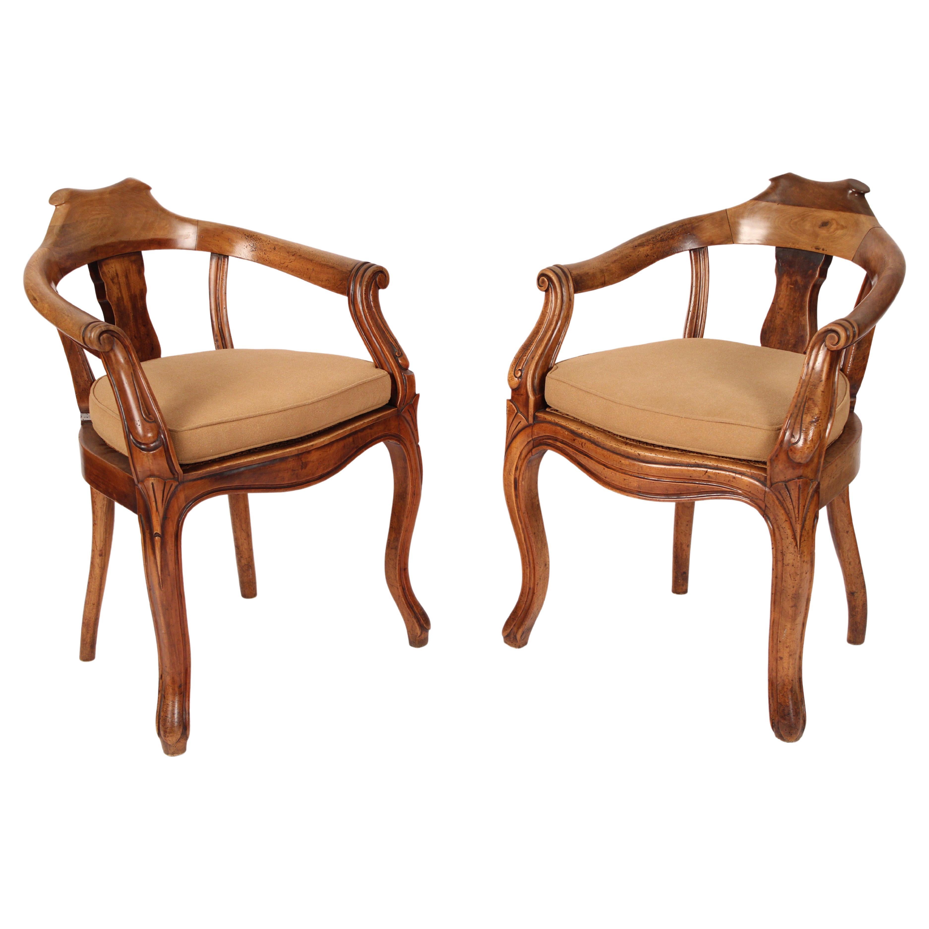 Paiir of Napoleon III Style Armchairs
