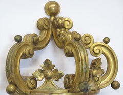 Paint and Parcel Gilt Bed Corona, Gold and Silver