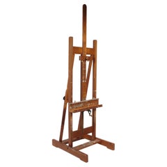 Paint Covered Artist's Easel or TV Stand by Weber