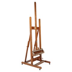 Paint Covered Wood Artist's Easel by Anco