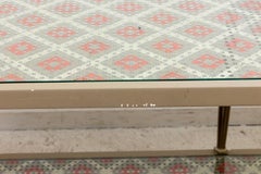 Paint Decorated Caned Console Table