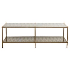 Paint Decorated Caned Console Table
