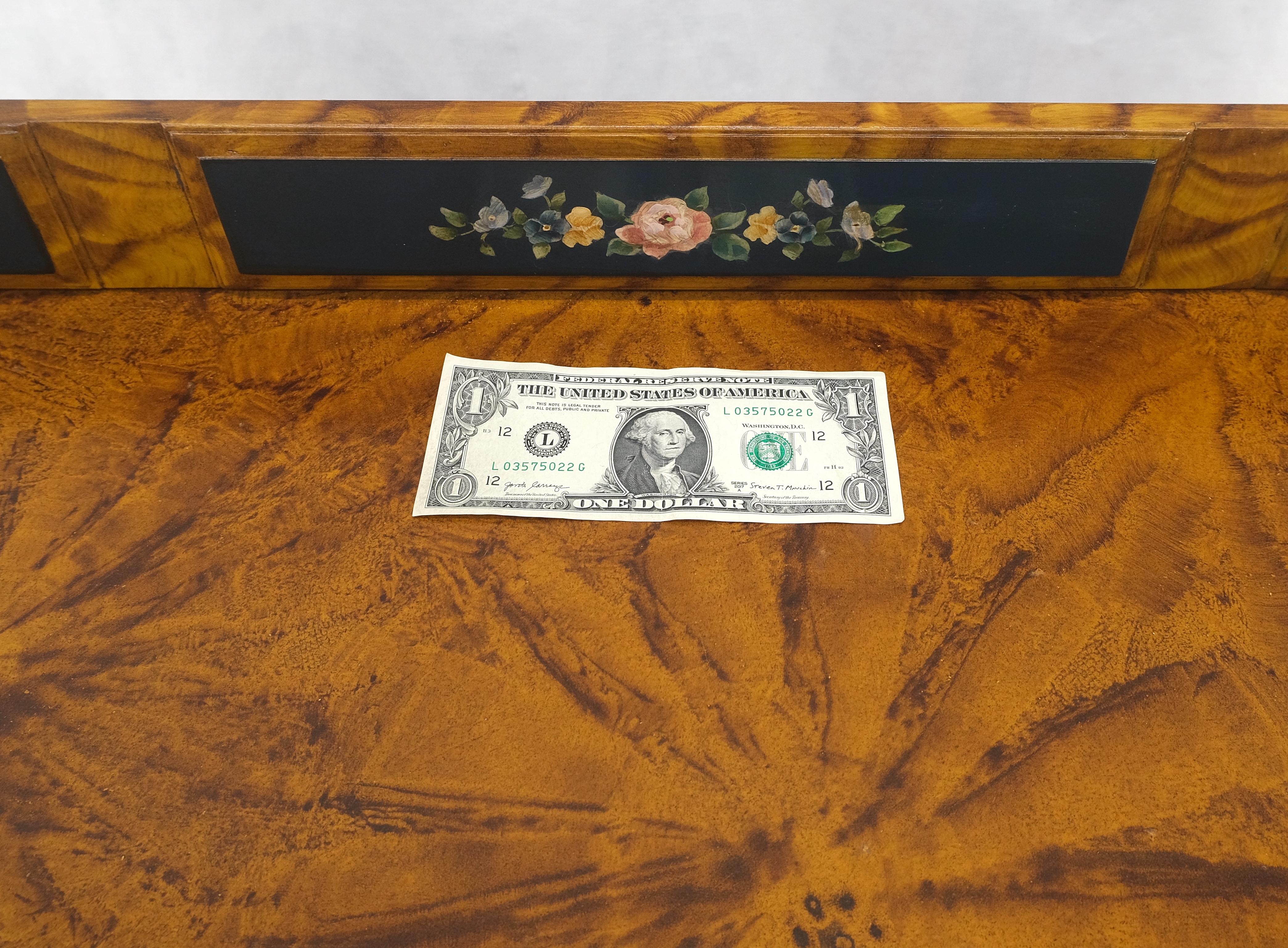 Paint Decorated Faux Finish Backsplash 3 Doors 1 Drawer Sideboards Onion Legs For Sale 1