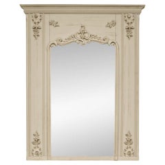 Paint Decorated French Carved Wall Mirror