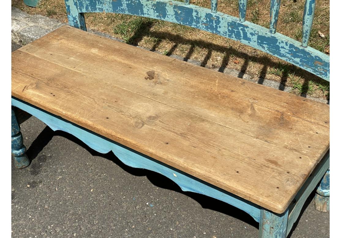 Paint Decorated Santa Fe Bench For Sale 5