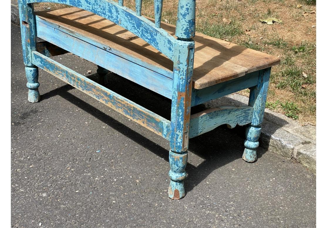 Banc de Santa Fe décoré à la peinture de J. Seitz New Preston, CT, en vente 7