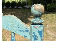 Paint Decorated Santa Fe Bench from J. Seitz New Preston, CT.