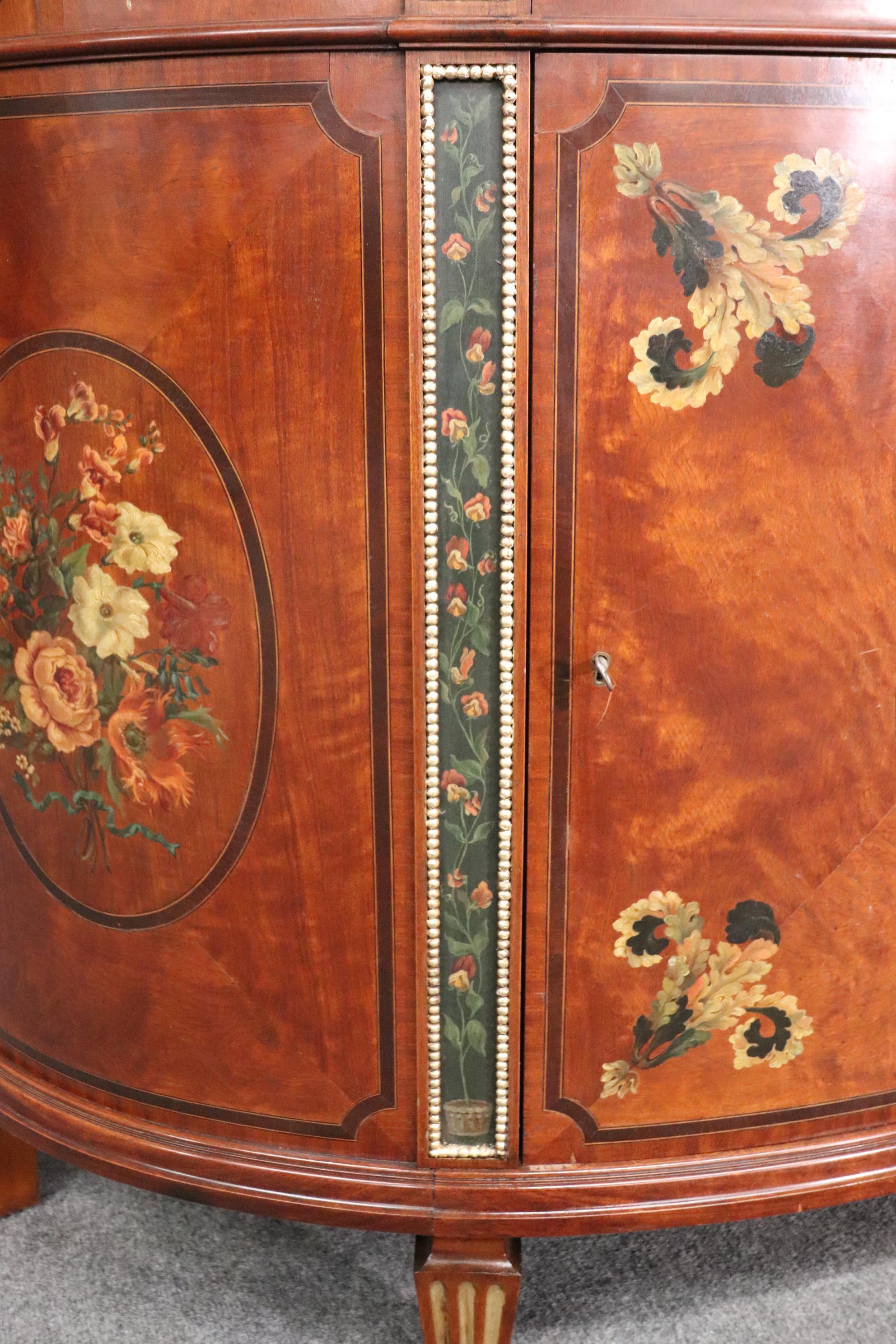 Englische Kommode aus lackiertem Seidenholz im Adams-Stil, um 1900 im Angebot 11