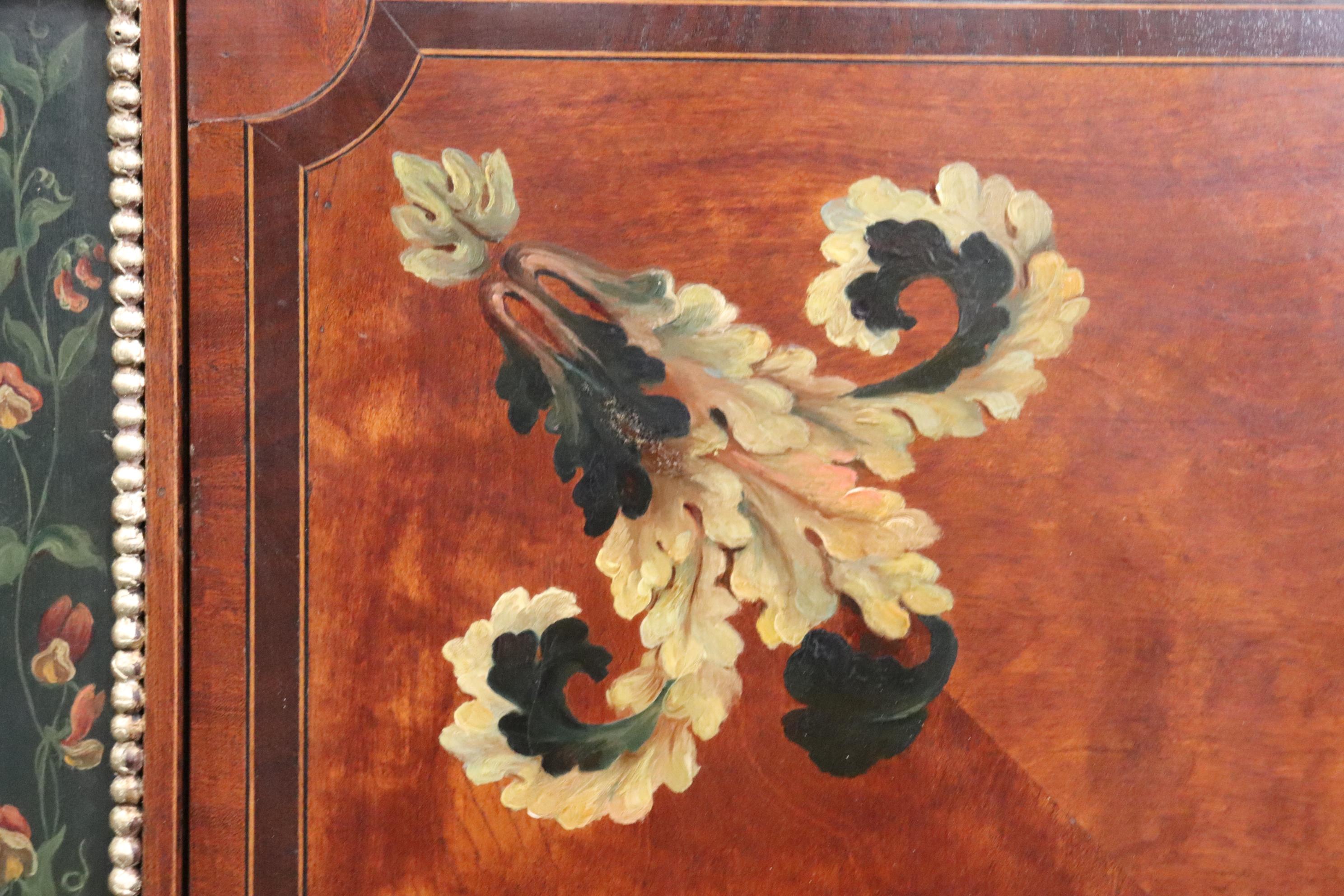Englische Kommode aus lackiertem Seidenholz im Adams-Stil, um 1900 im Angebot 15
