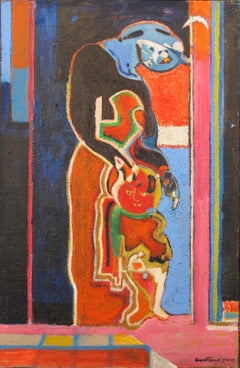 Paint "Maternity, 1983" by Pierre Courtens