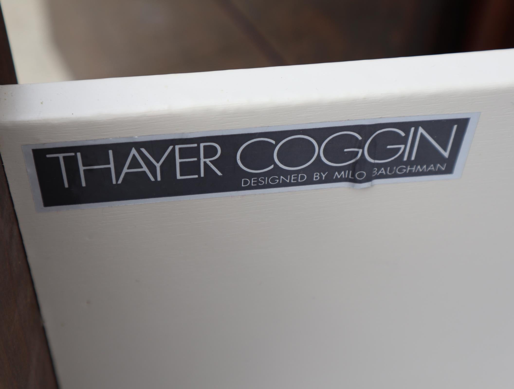 Pair of Matching Milo Baughman Burl Wood Dressers for Thayer Coggin 12