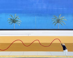 Rob Fisher (b. 1989), 'Paint Off', Puerto Vallarta, Mexico, Acrylic on Canvas