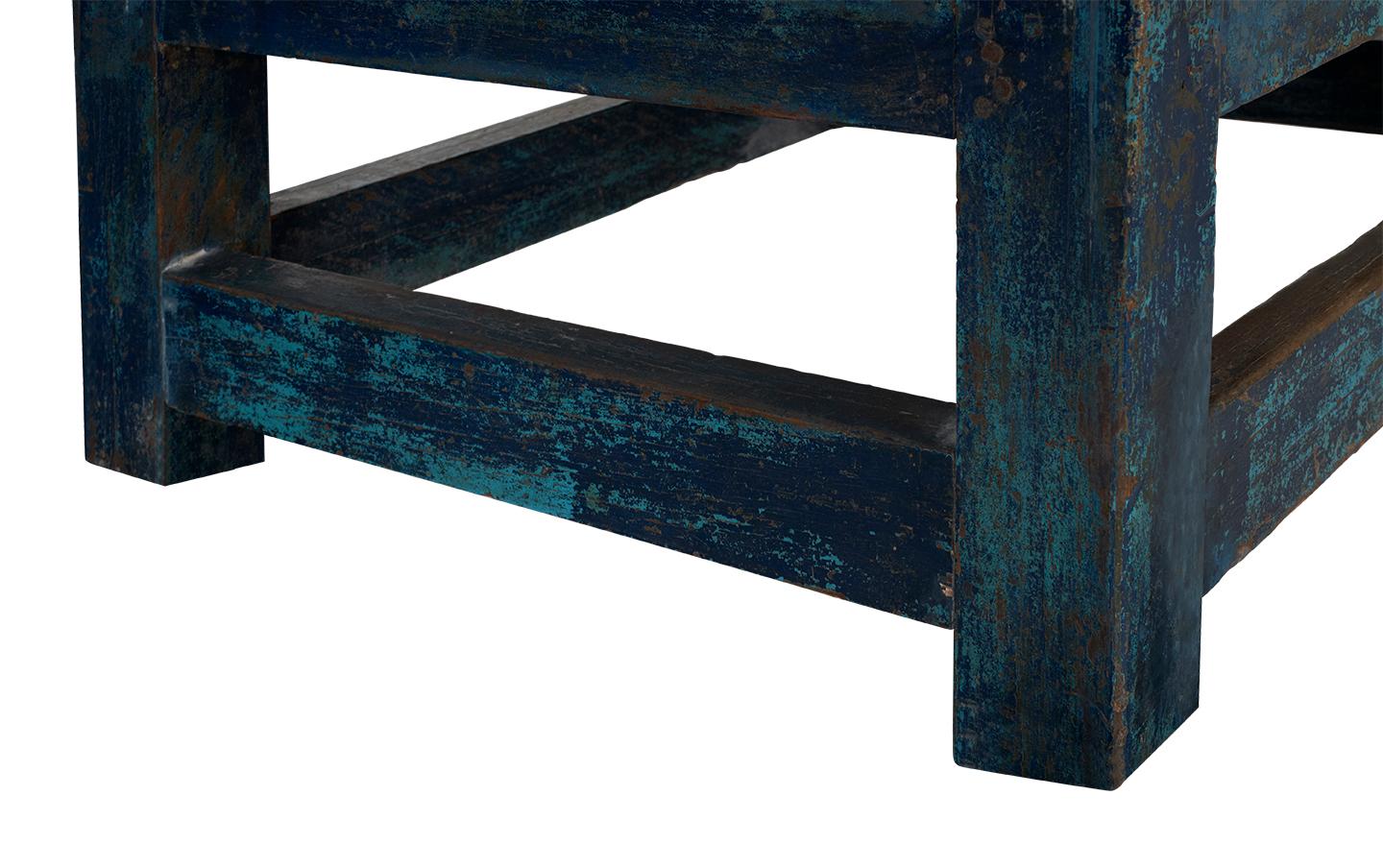 20ième siècle Peinture d'une table d'atelier Patina en guise de café en vente
