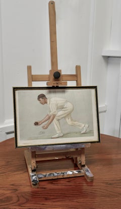 Paint Spattered Winsor and Newton Folding Table Top Easel